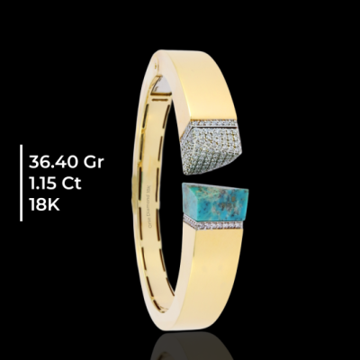 Rose Gold Pırlanta Kelepçe 