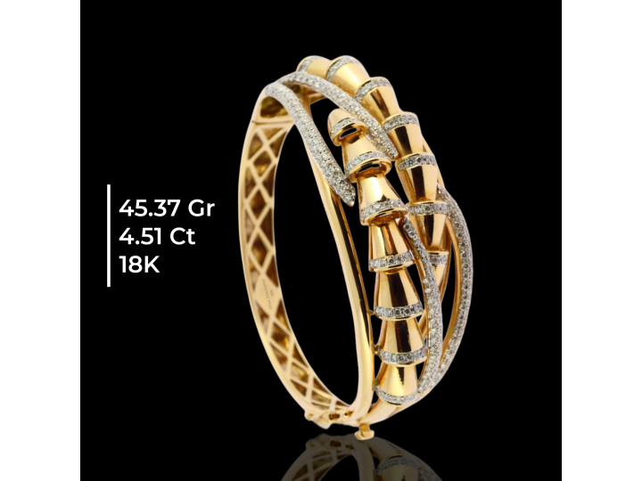 Rose Gold Pırlanta Kelepçe 