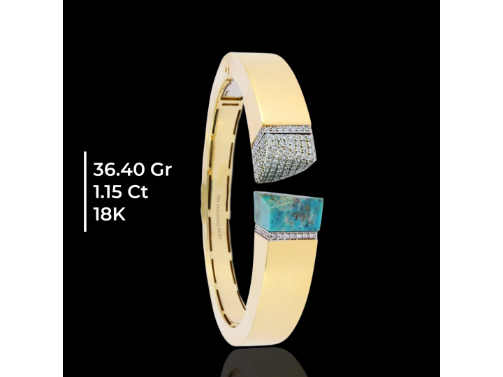 Rose Gold Pırlanta Kelepçe 