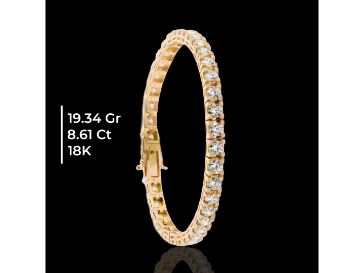 rose gold su yolu pırlanta bileklik